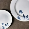 Blue Lotus Series Gold-edge Ceramic Tableware set, Chinese ink-wash flower style, suitable for hotels, clubs, banquets and household use Specification image